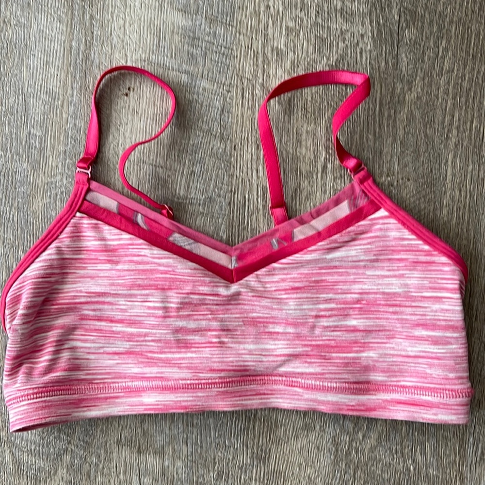 VINTAGE Lululemon Pink space dye sports bra